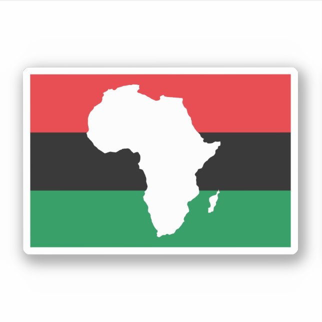 Pan African Continental Flag Aufkleber (Vorderseite)