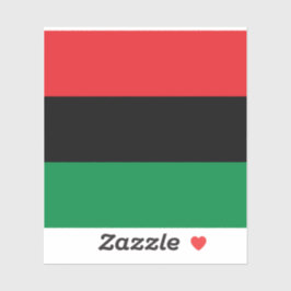 Pan African Flag Aufkleber