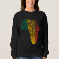 Pan African Flag Fingerprint Black History Monat P