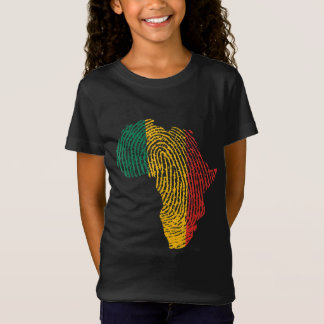 Pan African Flag Fingerprint Black History Monat P T-Shirt
