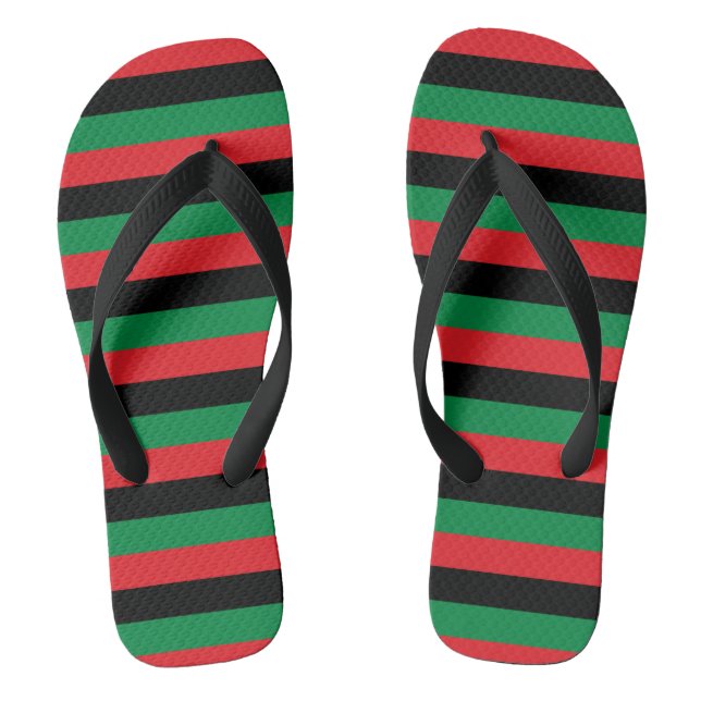 Pan African Flag Flip Flops (Fußbett)