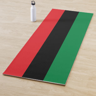 Pan African Flag, Happy Kwanzaa Yogamatte