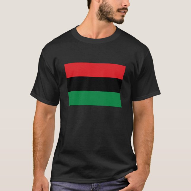 Pan African Flag & Unia Flag, Symbol T-Shirt (Vorderseite)