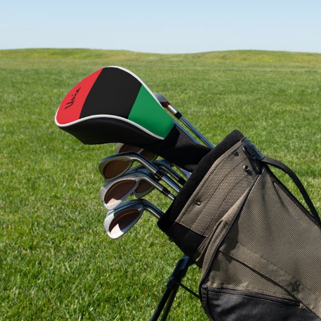 Pan African Flag & UNIA Golf / Sport Golf Headcover (In SItu)