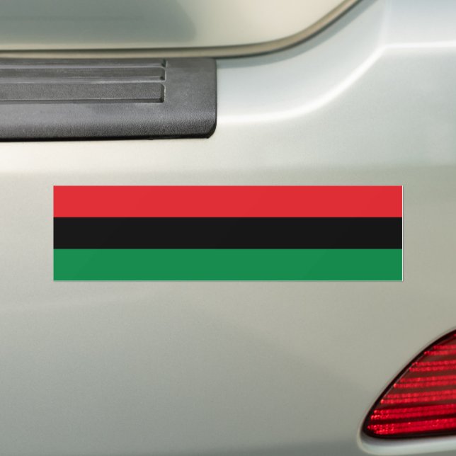 Pan African Flag & Unia Symbol / Sport Fan Autoaufkleber (Auf Auto)
