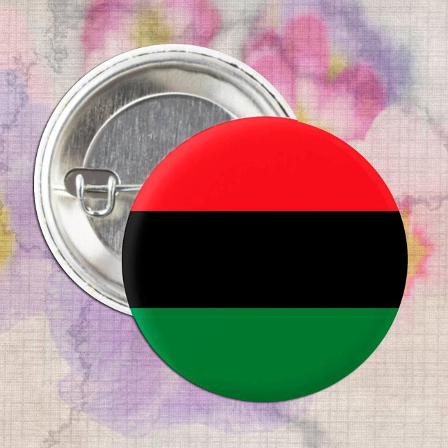 Pan African Flag & UNIA Symbol / Sport Fan Button (Von Creator hochgeladen)