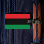 Pan African Flag & UNIA Symbol / Sport Fan Gepäckanhänger<br><div class="desc">Gepäckmarken: Pan African Flag Symbol - UNIA / Ein horizontales Triband von rot,  schwarz und grün. Die panafrikanische Flagge - auch bekannt als afroamerikanische Flagge,  schwarze Befreiungsflagge,  UNIA-Flagge. Häufig verwendet mit Black Lives Matter Bewegung.</div>
