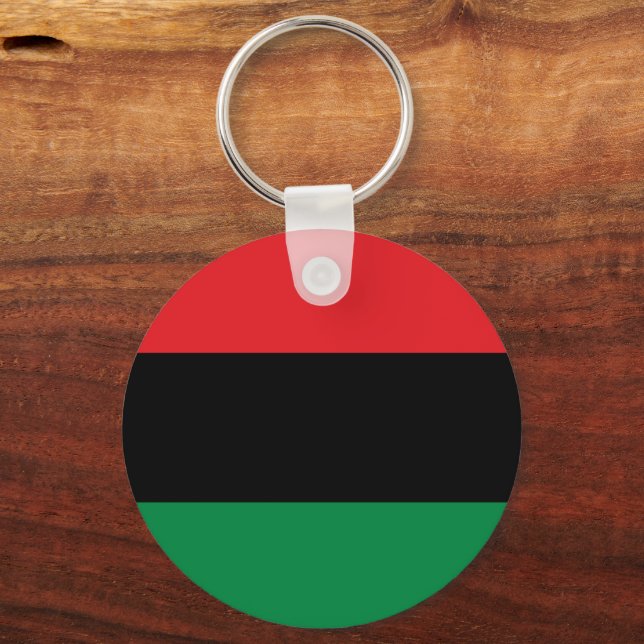 Pan African Flag & UNIA Symbol / Sport Fan Schlüsselanhänger (Vorderseite)