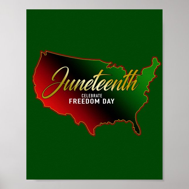 Pan African, Juneteenth Poster (Vorne)