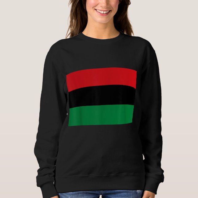 Pan African UNIA Flag Black Liberation Flag Afro-A Sweatshirt (Vorderseite)