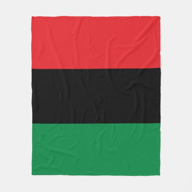 Pan African UNIA Flag Fleecedecke (Vorderseite)