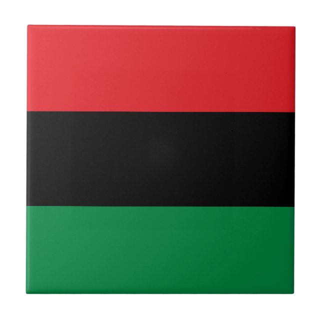 Pan African UNIA Flag Fliese (Vorderseite)