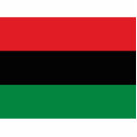 Pan African UNIA Flag Freistehende Fotoskulptur<br><div class="desc">Die panafrikanische Flagge - auch bekannt als UNIA-Fahne,  afroamerikanische Flagge,  Black Liberation Flag und verschiedene andere Namen - ist eine dreifarbige Flagge,  die aus drei gleichen horizontalen Streifen von (von oben nach unten) rot,  schwarz und grün besteht.</div>