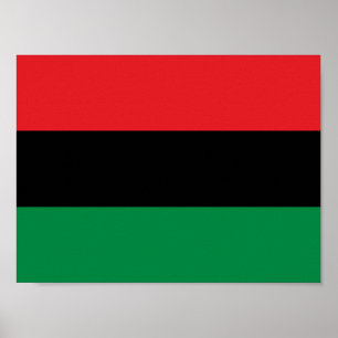 Pan African UNIA Flag Poster