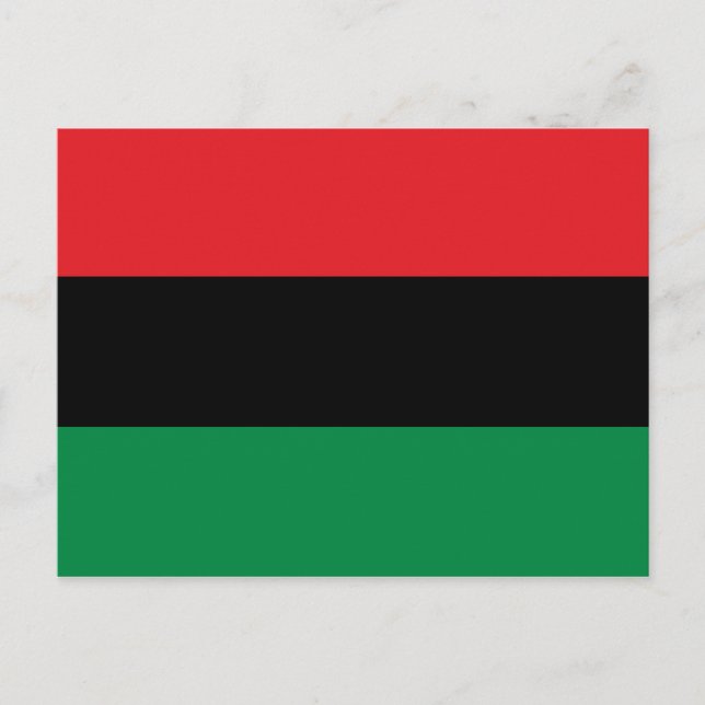 Pan African UNIA Flag Postkarte (Vorderseite)