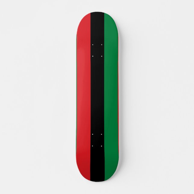 Pan African UNIA Flag Skateboard (Vorne)