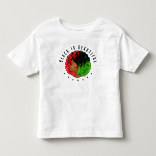 Pan Afrikanische schwarze Frau Rot-Grün Stolz für Kleinkind T-shirt