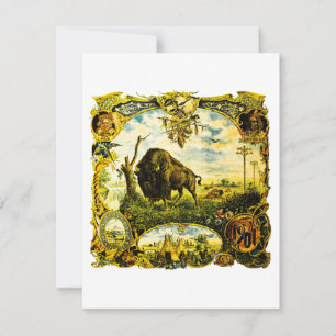 Pan Am Expo mit Bison- und indianischen Motiven