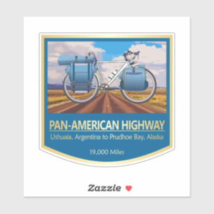 Pan-American Hwy (bike2) Aufkleber