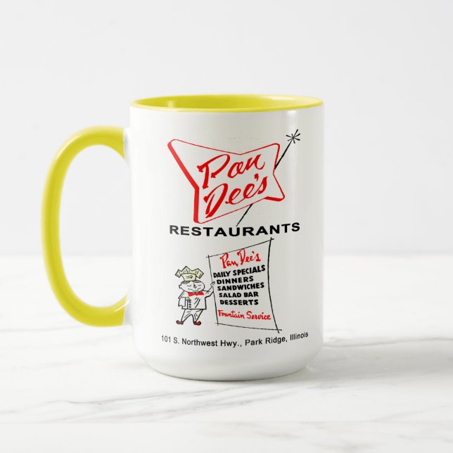 Pan Dee's Restaurant, Park Ridge, Illinois Tasse (Links)