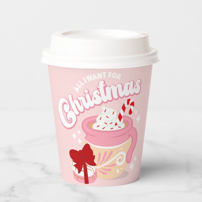 Pan Dulce y Cafecito Mexikanisches Weihnachtsfest Pappbecher (Vorderseite)