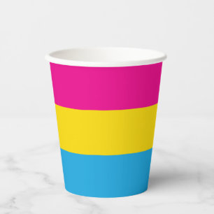 Pan Flag Pappbecher