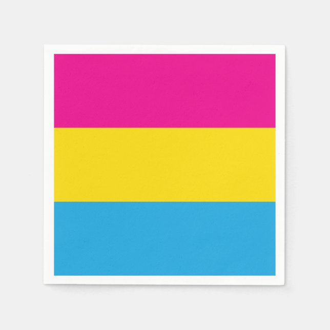 Pan Flag Serviette (Vorderseite)