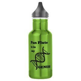 Pan Flute in meinen Genen Edelstahlflasche