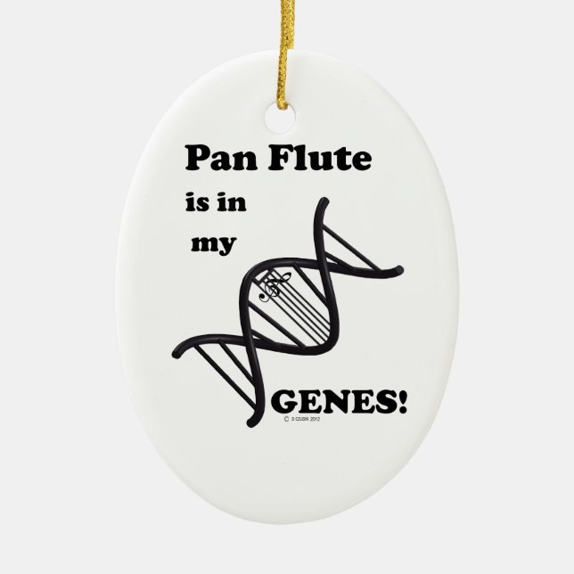 Pan Flute in meinen Genen Keramik Ornament (Vorne)