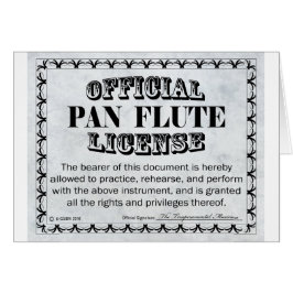 Pan Flute License