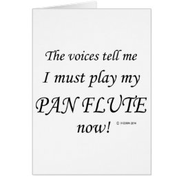 Pan Flute Stimmen sagen, müssen spielen