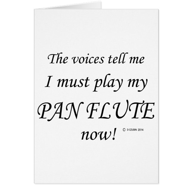 Pan Flute Stimmen sagen, müssen spielen (Vorne)