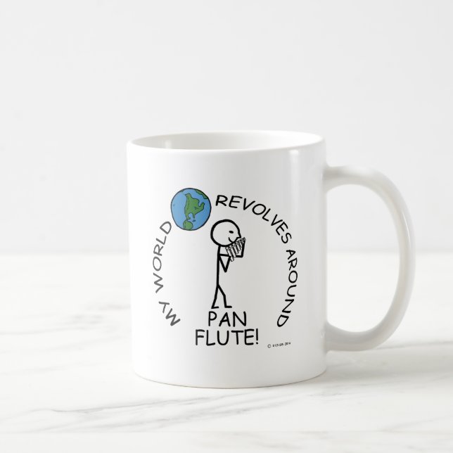 Pan Flute - Weltumdrehungen Kaffeetasse (Rechts)