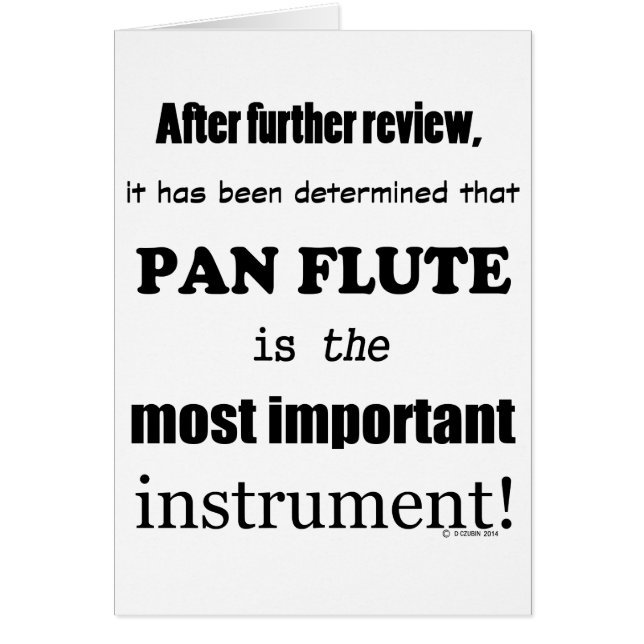 Pan Flute wichtigstes Instrument (Vorne)
