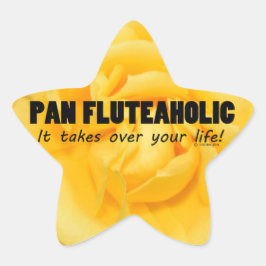 Pan Fluteaholic Life Star Sticker