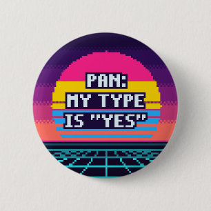 Pan: Mein Typ ist Ja Stolz Pixel Button
