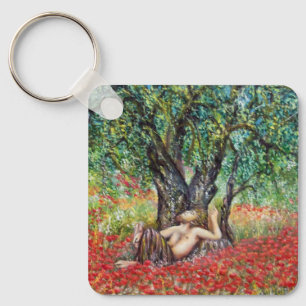 PAN-, OLIVENBAUM- UND POPPY-FELDER SCHLÜSSELANHÄNGER