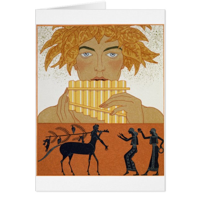 Pan-Pfeifer, Illustration von "Les Mythes" durch (Vorne)