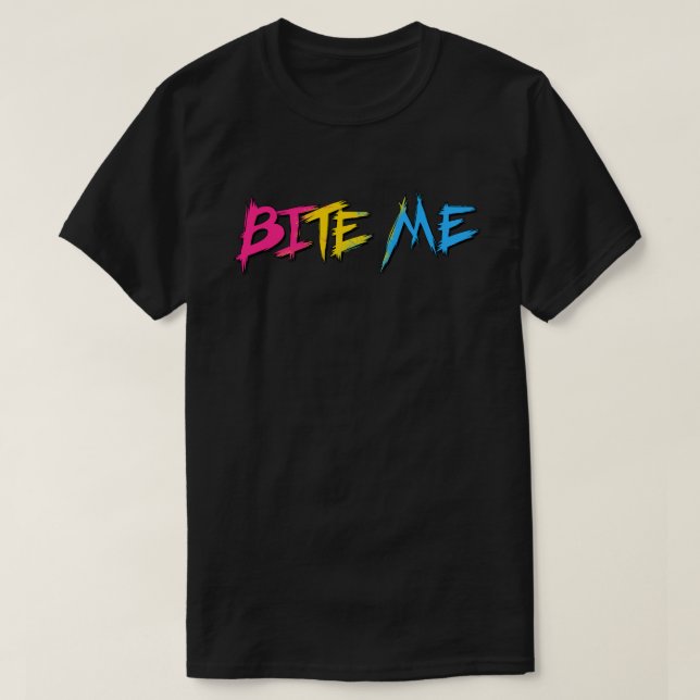 Pan Pride Beiß mich T-Shirt (Design vorne)