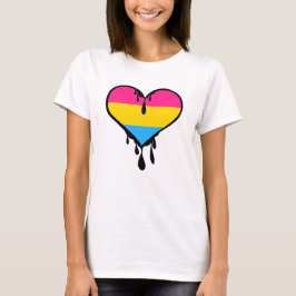 Pan Pride Dripping Heart T-Shirt