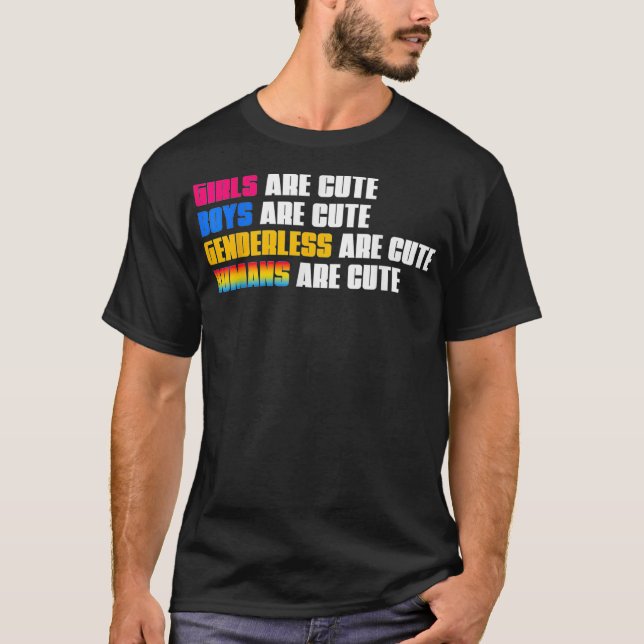 Pan Pride Flag Pansexual LGBTQ Pan Pansexual T-Shirt (Vorderseite)