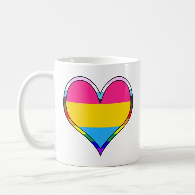 Pan Pride Heart Kaffeetasse (Links)