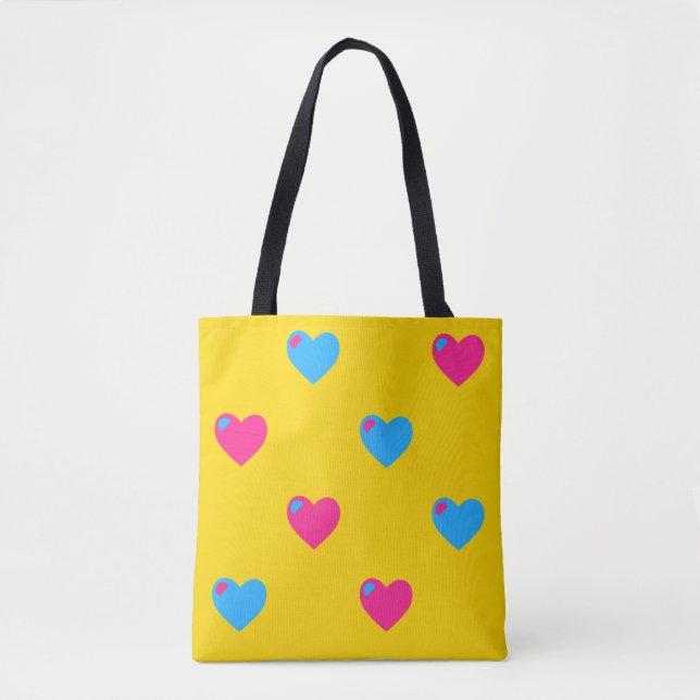 Pan Pride Hearts-Tasche Tasche (Vorderseite)