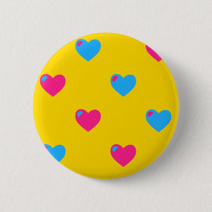 Pan Pride Herzen Knopf Button