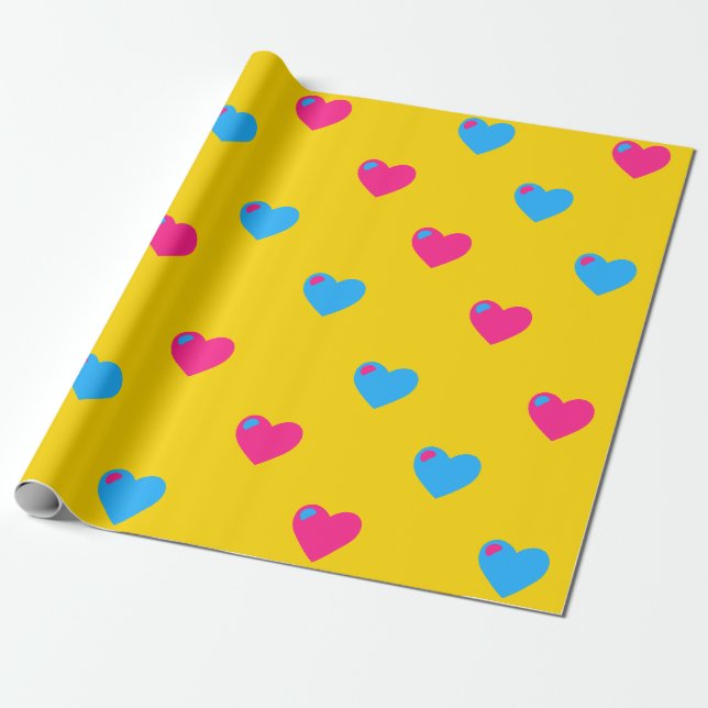 Pan Pride Large Hearpping Paper Geschenkpapier (Ungerollt)