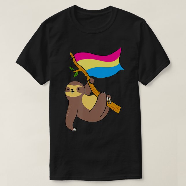 Pan Pride Sloth Panseual T-Shirt (Design vorne)