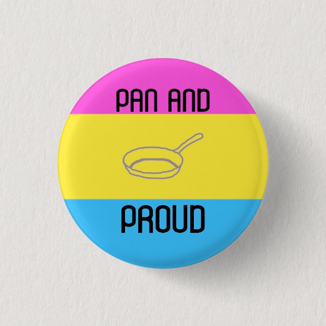 Pan und stolzes button (Vorderseite)
