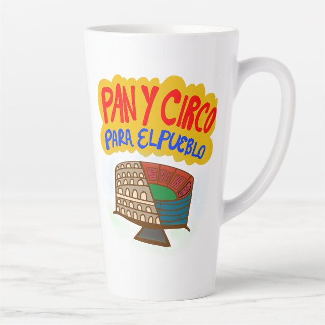 Pan y Circo para el Pueblo. Milchtasse (Rechts)