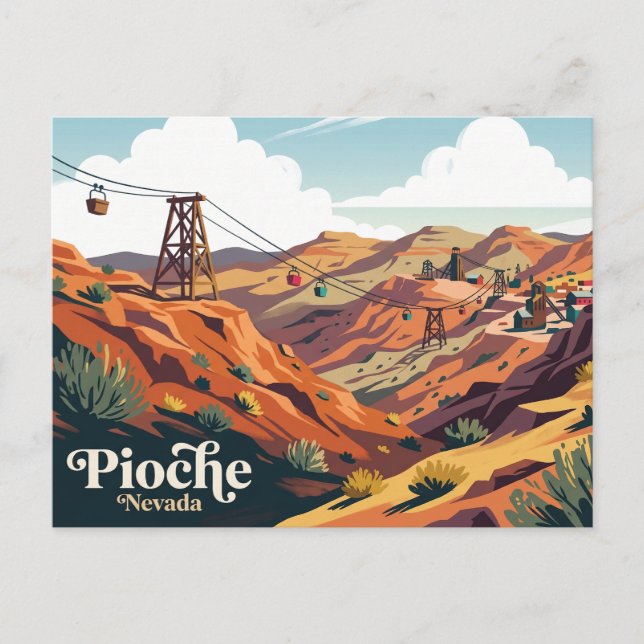 Panaca und Pioche USA Postkarte (Vorderseite)