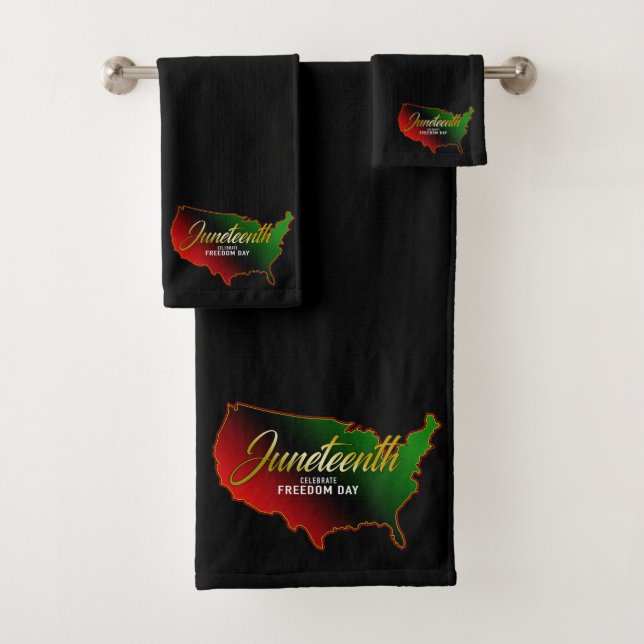 Panafrikanisch, 19. Juni Badhandtuch Set (Insitu)